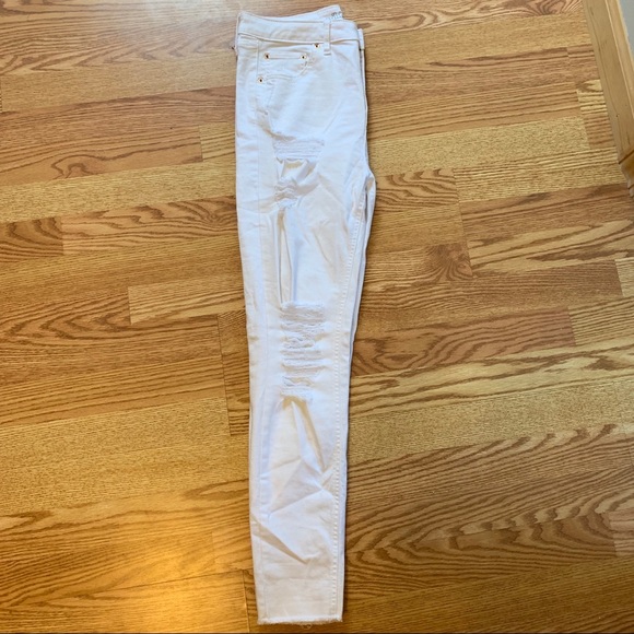 white ripped skinny jeans - Picture 4 of 5